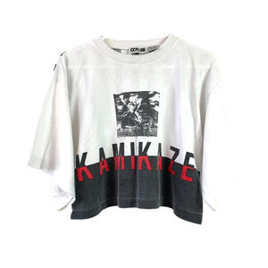Vintage Cotler Kamikaze Racing Team Streetwear Cropped Boxy Tee Shirt Sm Korea